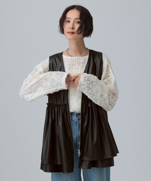 新品未使用　レプシィム　LEPSIM　レースブルゾン モカーキ　ブラウン LEPSIM｜レーシーブルゾン | Rakuten Fashion(楽天ファッション