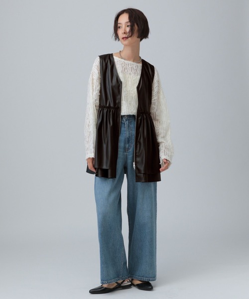 【タグ付き】LEPSIM ギャザーWZIPベスト LEPSIM｜ギャザーWZIPベスト | Rakuten Fashion(楽天