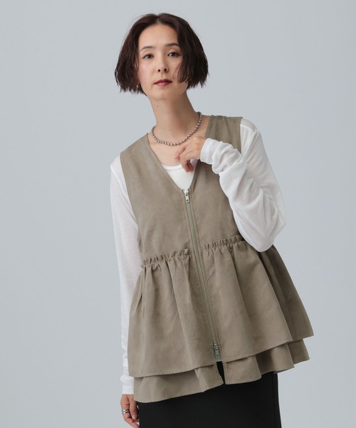 LEPSIM 【ゆきは企画】　ギャザー2way ベスト　新品未使用 新品 LEPSIM ギャザーWZIPベスト LEPSIM｜ギャザーWZIPベスト2