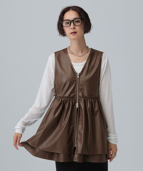 セール】ギャザーWZIPベスト2 591362（ベスト）｜LEPSIM（レプシィム