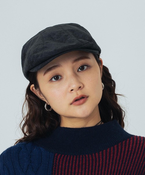 ROSE BUD（ローズバッド）の「ROSEBUD PEACH SKIN HUNTING（ハンチング/ベレー帽・レディース・ベージュ/ブラック・ONE SIZE）」の12枚目の写真