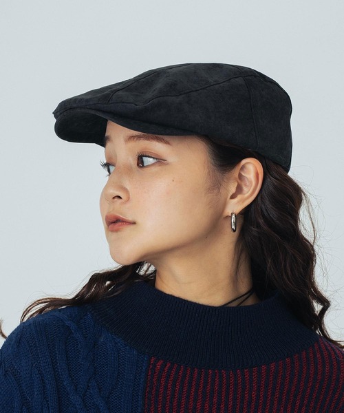 ROSE BUD（ローズバッド）の「ROSEBUD PEACH SKIN HUNTING（ハンチング/ベレー帽・レディース・ベージュ/ブラック・ONE SIZE）」の13枚目の写真