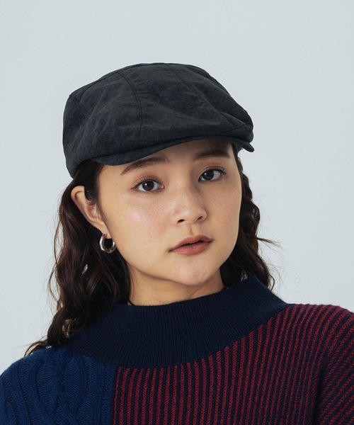 ROSE BUD（ローズバッド）の「ROSEBUD PEACH SKIN HUNTING（ハンチング/ベレー帽・レディース・ベージュ/ブラック・ONE SIZE）」の14枚目の写真