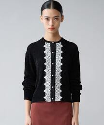 Tiara | レース前立てカーディガン(カーディガン/ボレロ)