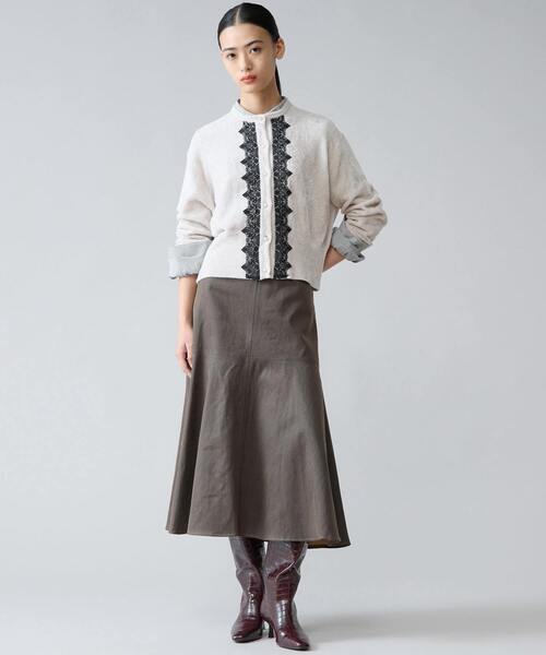 Tiara（ティアラ）の「レース前立てカーディガン（カーディガン/ボレロ・レディース・ネイビー/アイボリー/ブラック・FREE）」の8枚目の写真