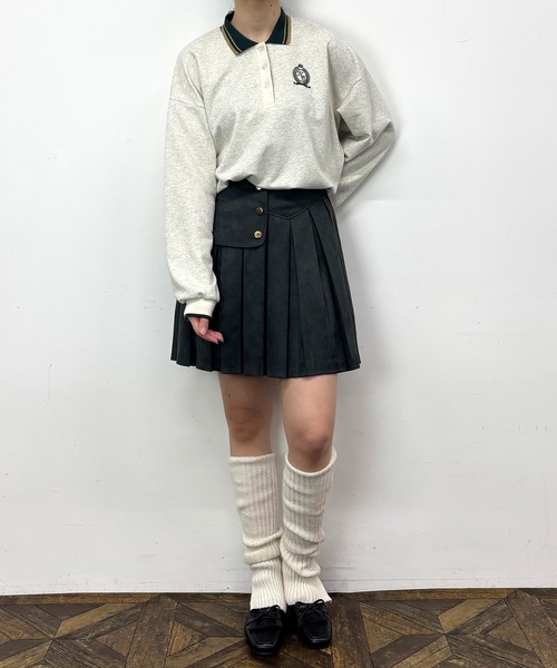 NICOLE CLUB(ニコル クラブ)の「インバーテッドプリーツスカート(スカート・レディース・チャコール/ブラウン/ボルドー・MEDIUM)」の9枚目の写真