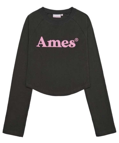 AMESWORLDWIDE(アメスワールドワイド)の「A'GEM/9 × .kom 『AMESWORLDWIDE/アメスワールドワイド』 BASIC LOGO LONGSLEEVE TEE/ベーシック ロゴ長袖Tシャツ(Tシャツ/カットソー・レディース・チャコールグレー/ライトグレー/ホワイト・M/S)」の22枚目の写真