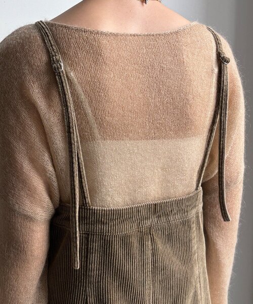 DouDou（ドゥドゥ）の「【新色追加】コーデュロイジャンスカ（ワンピース・レディース・ブルー/カーキ/チャコールグレー・38/36）」の18枚目の写真