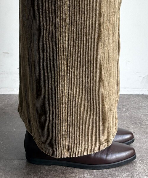 DouDou（ドゥドゥ）の「【新色追加】コーデュロイジャンスカ（ワンピース・レディース・ブルー/カーキ/チャコールグレー・38/36）」の22枚目の写真