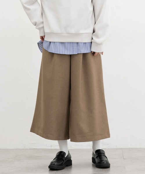 Honeys（ハニーズ）の「ガウチョパンツ（その他パンツ・レディース・ネイビー/ブラウン系その他/ブラック/ヘザーチャコール・M/LL/L/3L/S）」の4枚目の写真