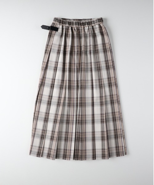 Right-on(ライトオン)の「【HONEYSUCKLE ROSE】チェックプリーツスカート (クラシック/軽やか素材/カジュアル)(スカート・レディース・イエロー/ベージュ/ブルー・S/M/L)」の14枚目の写真