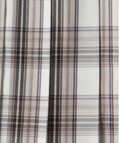 Right-on(ライトオン)の「【HONEYSUCKLE ROSE】チェックプリーツスカート (クラシック/軽やか素材/カジュアル)(スカート・レディース・イエロー/ベージュ/ブルー・S/M/L)」の17枚目の写真