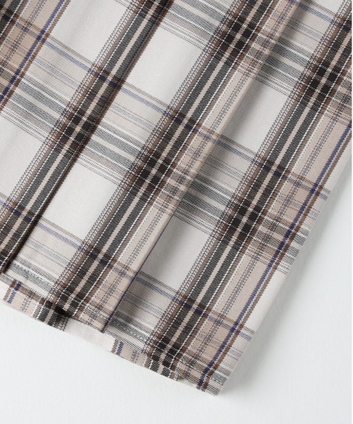 Right-on(ライトオン)の「【HONEYSUCKLE ROSE】チェックプリーツスカート (クラシック/軽やか素材/カジュアル)(スカート・レディース・イエロー/ベージュ/ブルー・S/M/L)」の20枚目の写真