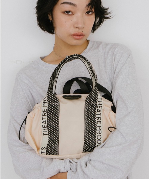THEATRE PRODUCTS（シアタープロダクツ）の「ドットJQテープナイロン2WAYバッグ(S)（ショルダーバッグ・レディース・アイボリー/ブラック・FREE）」の11枚目の写真