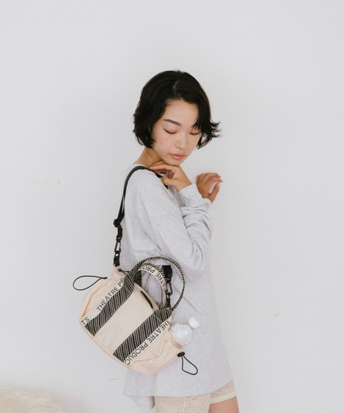 THEATRE PRODUCTS（シアタープロダクツ）の「ドットJQテープナイロン2WAYバッグ(S)（ショルダーバッグ・レディース・アイボリー/ブラック・FREE）」の15枚目の写真