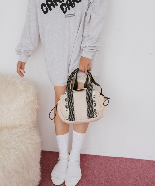 THEATRE PRODUCTS（シアタープロダクツ）の「ドットJQテープナイロン2WAYバッグ(S)（ショルダーバッグ・レディース・アイボリー/ブラック・FREE）」の20枚目の写真