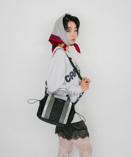 THEATRE PRODUCTS（シアタープロダクツ）の「ドットJQテープナイロン2WAYバッグ(S)（ショルダーバッグ・レディース・アイボリー/ブラック・FREE）」の22枚目の写真