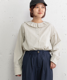 プリーツ」に該当するシャツ/ブラウス（コットン）ファッション