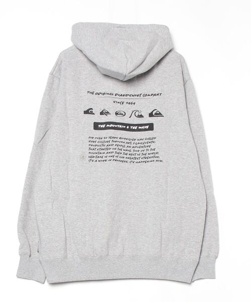 Quiksilver（クイックシルバー）の「クイックシルバー QUIKSILVER HISTORY SWEAT PK（スウェット・メンズ・ライトグレー/アイボリー/ブラック・S/M/L/LL）」の4枚目の写真