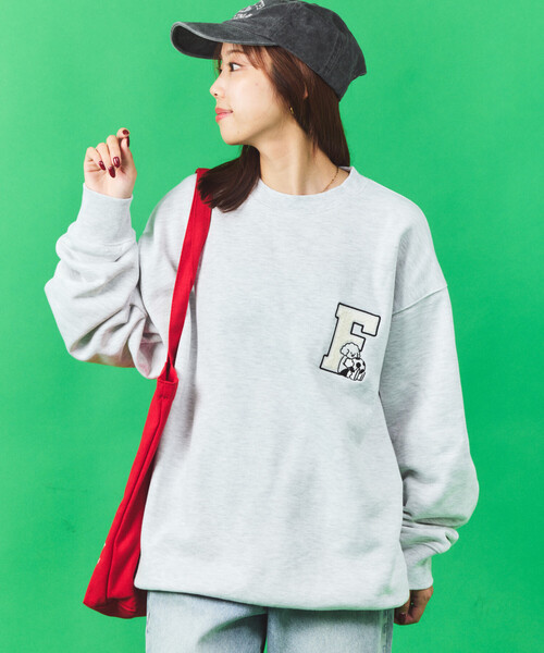 FREAK'S STORE(フリークスストア)の「tombonia/トムボニア tomboniaフットボールSWT(スウェット・メンズ・グリーン/ライトグレー/チャコールグレー・SMALL/MEDIUM/LARGE)」の2枚目の写真