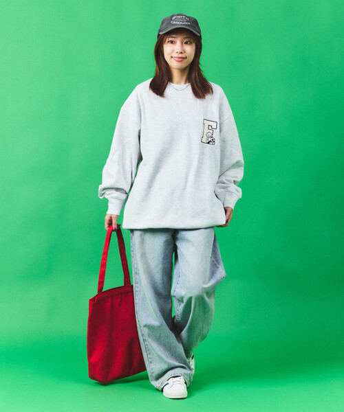 FREAK'S STORE(フリークスストア)の「tombonia/トムボニア tomboniaフットボールSWT(スウェット・メンズ・グリーン/ライトグレー/チャコールグレー・SMALL/MEDIUM/LARGE)」の6枚目の写真