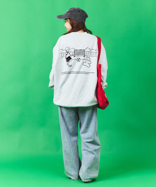 FREAK'S STORE(フリークスストア)の「tombonia/トムボニア tomboniaフットボールSWT(スウェット・メンズ・グリーン/ライトグレー/チャコールグレー・SMALL/MEDIUM/LARGE)」の8枚目の写真