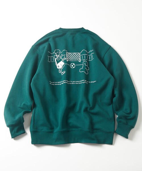 FREAK'S STORE(フリークスストア)の「tombonia/トムボニア tomboniaフットボールSWT(スウェット・メンズ・グリーン/ライトグレー/チャコールグレー・SMALL/MEDIUM/LARGE)」の10枚目の写真