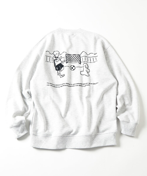 FREAK'S STORE(フリークスストア)の「tombonia/トムボニア tomboniaフットボールSWT(スウェット・メンズ・グリーン/ライトグレー/チャコールグレー・SMALL/MEDIUM/LARGE)」の13枚目の写真