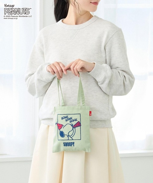 Vintage PEANUTS(ビンテージピーナッツ)の「ルートート / IP.べビールー.ピーナッツ-0T(トートバッグ・レディース・ブルー/ベージュ/ミント/アイボリー/ピンク・FREE)」の14枚目の写真