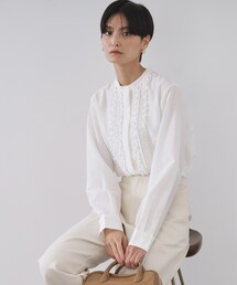 OPAQUE.CLIP | フロントフリルブラウス【洗濯機OK】(シャツ/ブラウス)