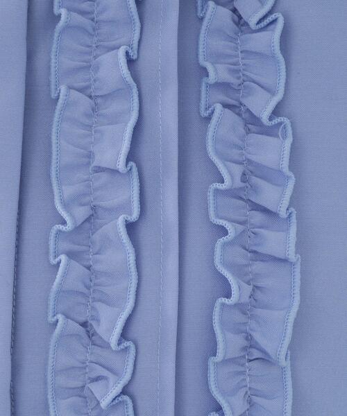 OPAQUE.CLIP(オペークドットクリップ)の「フロントフリルブラウス【洗濯機OK】(シャツ/ブラウス・レディース・ブルー/ブラック/ホワイト・38/40/42)」の15枚目の写真