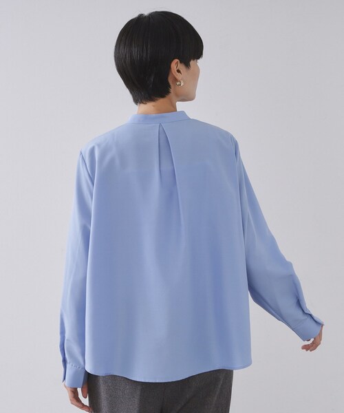 セール】フロントフリルブラウス【洗濯機OK】（シャツ/ブラウス