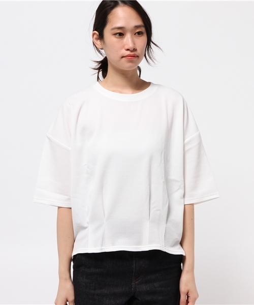 OUTLET（アウトレット）の「【Diacoat Parisien】タック入リショートP/O（Tシャツ/カットソー・レディース・ホワイト・LARGE）」の7枚目の写真