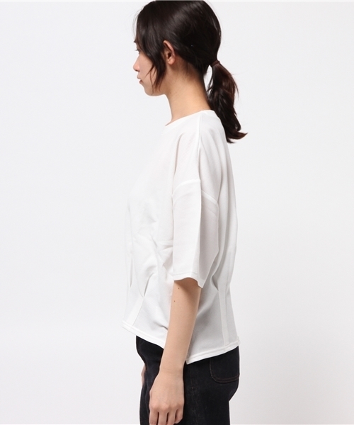 OUTLET（アウトレット）の「【Diacoat Parisien】タック入リショートP/O（Tシャツ/カットソー・レディース・ホワイト・LARGE）」の8枚目の写真