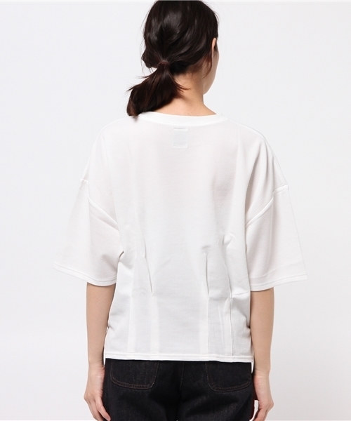 OUTLET（アウトレット）の「【Diacoat Parisien】タック入リショートP/O（Tシャツ/カットソー・レディース・ホワイト・LARGE）」の2枚目の写真
