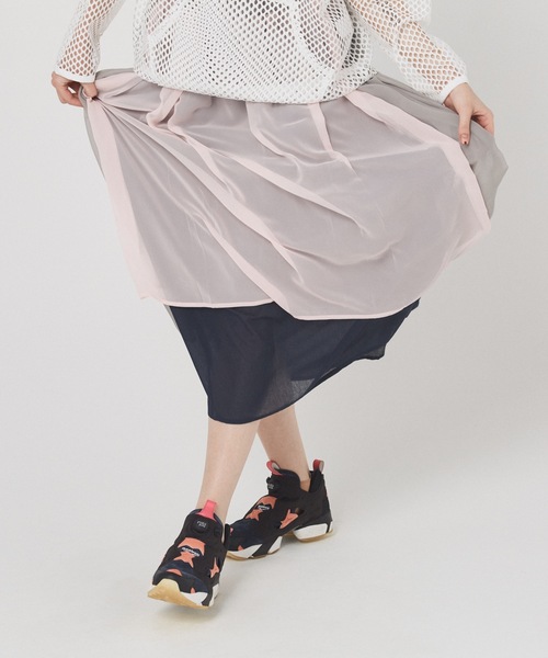 bedsidedrama（ベットサイドドラマ）の「Mirage Layer Skirt（スカート・レディース・グレー/ブラック・1）」の4枚目の写真