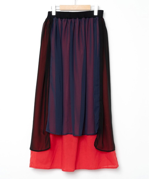 bedsidedrama（ベットサイドドラマ）の「Mirage Layer Skirt（スカート・レディース・グレー/ブラック・1）」の11枚目の写真