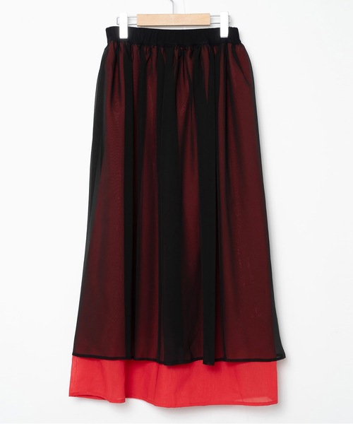 bedsidedrama（ベットサイドドラマ）の「Mirage Layer Skirt（スカート・レディース・グレー/ブラック・1）」の12枚目の写真