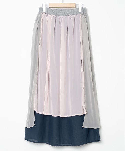 bedsidedrama（ベットサイドドラマ）の「Mirage Layer Skirt（スカート・レディース・グレー/ブラック・1）」の14枚目の写真
