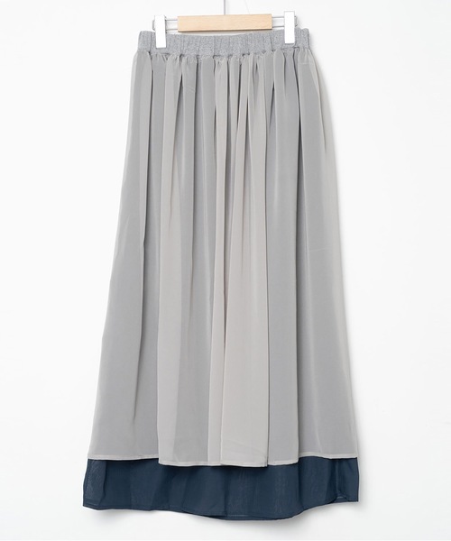 bedsidedrama（ベットサイドドラマ）の「Mirage Layer Skirt（スカート・レディース・グレー/ブラック・1）」の15枚目の写真