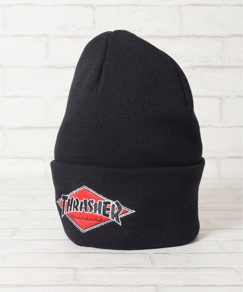 THRASHER(スラッシャー)の「【THRASHER/スラッシャー】ダイヤロゴ刺繍ニットキャップ/ワッチキャップ/ニット帽(ニットキャップ/ビーニー・メンズ・グレー/ブラック/ブルーグリーン/ブラウン・FREE)」の13枚目の写真