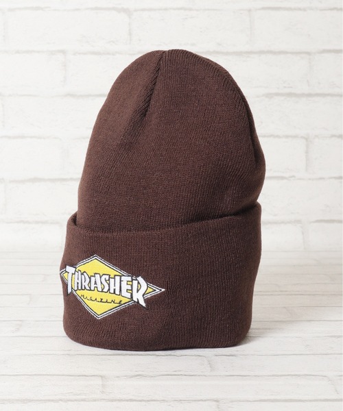 THRASHER(スラッシャー)の「【THRASHER/スラッシャー】ダイヤロゴ刺繍ニットキャップ/ワッチキャップ/ニット帽(ニットキャップ/ビーニー・メンズ・グレー/ブラック/ブルーグリーン/ブラウン・FREE)」の15枚目の写真