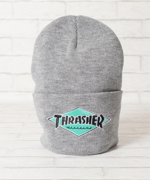 THRASHER(スラッシャー)の「【THRASHER/スラッシャー】ダイヤロゴ刺繍ニットキャップ/ワッチキャップ/ニット帽(ニットキャップ/ビーニー・メンズ・グレー/ブラック/ブルーグリーン/ブラウン・FREE)」の20枚目の写真