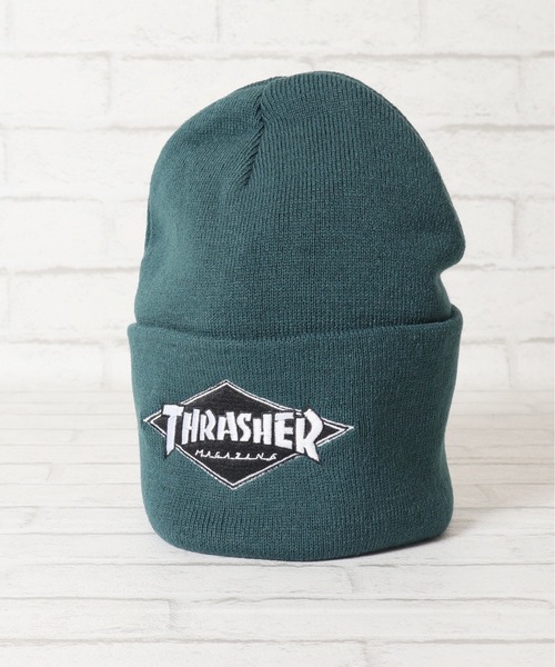 THRASHER(スラッシャー)の「【THRASHER/スラッシャー】ダイヤロゴ刺繍ニットキャップ/ワッチキャップ/ニット帽(ニットキャップ/ビーニー・メンズ・グレー/ブラック/ブルーグリーン/ブラウン・FREE)」の16枚目の写真