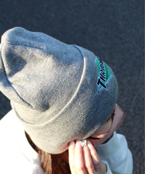 THRASHER(スラッシャー)の「【THRASHER/スラッシャー】ダイヤロゴ刺繍ニットキャップ/ワッチキャップ/ニット帽(ニットキャップ/ビーニー・メンズ・グレー/ブラック/ブルーグリーン/ブラウン・FREE)」の9枚目の写真