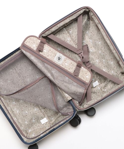 PEANUTS（ピーナッツ）の「【PEANUTS/ピーナッツ】 スヌーピー ポーチ付きキャリーケース 33L(39L)（スーツケース/キャリーバッグ・レディース・アイボリー/イエロー・FREE）」の6枚目の写真