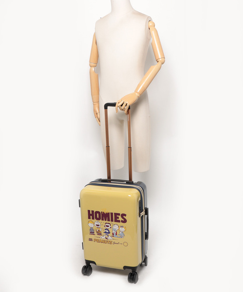 PEANUTS（ピーナッツ）の「【PEANUTS/ピーナッツ】 スヌーピー ポーチ付きキャリーケース 33L(39L)（スーツケース/キャリーバッグ・レディース・アイボリー/イエロー・FREE）」の8枚目の写真