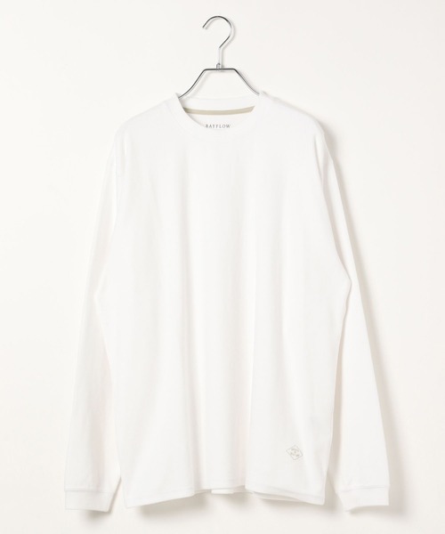 BAYFLOW（ベイフロー）の「［肌触りが心地いい］スムースTシャツ（Tシャツ/カットソー・メンズ・ブルー/オフホワイト/ブラック・MEDIUM/LARGE）」の7枚目の写真