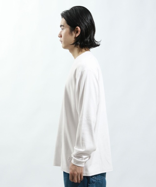 BAYFLOW（ベイフロー）の「［肌触りが心地いい］スムースTシャツ（Tシャツ/カットソー・メンズ・ブルー/オフホワイト/ブラック・MEDIUM/LARGE）」の16枚目の写真