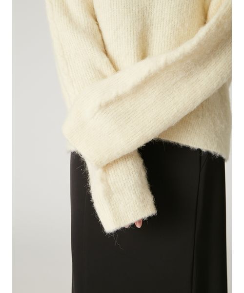 セール】アルパカシャギーハーフジッププルオーバー（ニット/セーター